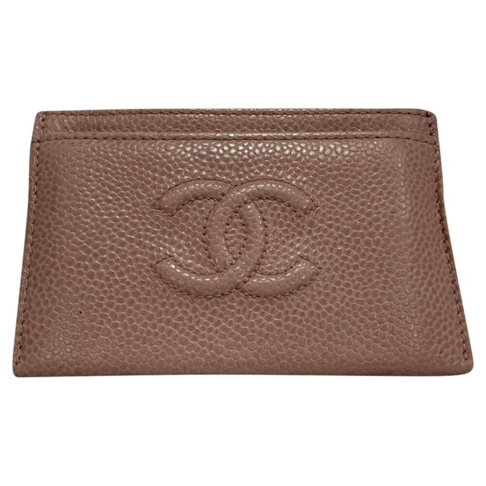 Chanel CC Card Holder in Pink Caviar Leather